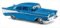 (HO) Chevrolet Bel Air Blue (Model Train)
