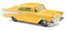 (HO) Chevrolet Bel Air Yellow [Amerikanische Limousine Gelb, Baujahr 1957] (Model Train)