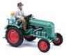 (HO) Kramer KL 11 Tractor with Farmers & Child Figure (Model Train)