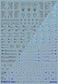 1/100 GM Caution Decal No.9 [Operation Text #1] Dark Gray & Neon Blue (Material)