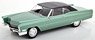 Cadillac DeVille Convertible 1967 with Softtop Light Green Metallic / Black (Diecast Car)