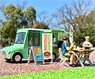 Diorama Collection64 #CarSnap24a Donut Shop (w/Daihatsu Mira Walkthrough Van) (Diecast Car)