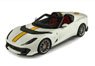 Ferrari 812 Competizione A Avus White Color With Yellow Stripe (with Case) (Diecast Car)