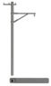 Catenary Pole Set for Single Track (Gray) (15 pieces) (N Scale Layout Accessory Series) (Model Train)