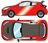 Toyota GRMN Yaris Circuit Package 2022 エモーショナルレッド2 (ミニカー)