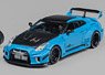 Nissan LB-WORKS GT35RR Blue (Diecast Car)