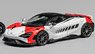McLaren 765LT ホワイト/レッド (ミニカー)