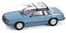 1981 Ford Mustang Ghia Coupe with Ski Roof Rack - Medium Blue Glow (Diecast Car)