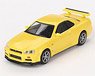 Nissan Skyline GT-R R34 Vspec Lighting Yellow (RHD) (Diecast Car)