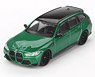 BMW M3 Competition Touring Isle of Man Green Metallic Green Metallic (LHD) (Diecast Car)