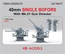 US Navy 40mm Single Bofors with Mk.51 Gun Director (Plastic model)