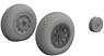 P-51B/C Wheels (Diamond tread 2) (for Eduard) (Plastic model)