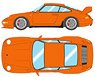 Porsche 911 (993) Carrera RS 1995 (Japan ver.) Orange (Diecast Car)