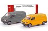 (HO) Mini Kit Volkswagen T4 Box Type Gray / Bloom Yellow (2 Cars Set) (Model Train)