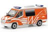 (HO) Mercedes-Benz Sprinter `18 half bus, fire brigade `Feuerwehr Wiesbaden` (Model Train)