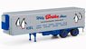 (HO) Refrigerated Box Trailer `Willy Bruhn Sohne` (Model Train)