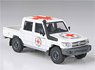 Toyota Land Cruiser double Cab Pickup LC79 2014 Red Cross LHD (Diecast Car)