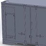 1/80(HO) MI 12ft JR Freight Type V19A Ventilation Container (3 Pieces) (Model Train)