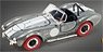 1965 Shelby Cobra 427 S/C - Raw Metal w/Red Tires (Diecast Car)
