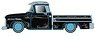 1958 シボレー カメオ トラック ローライダー ブラック (ミニカー)