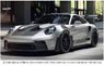 Porsche 911 GT3 RS 2022 Silver & Black Sticker (Diecast Car)