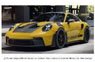 ポルシェ 911 GT3 RS 2022 イエロー＆ブラックステッカー (ミニカー)