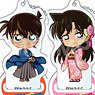 Detective Conan Trading Acrylic Stand Key Ring Japanese Clothing (Set of 9) (Anime Toy)