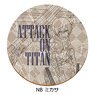 TV Animation [Attack on Titan The Final Season] Leather Coaster NB (Mikasa) (Anime Toy)