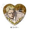 TV Animation [Attack on Titan The Final Season] Heart Type Can Badge NE (Reiner) (Anime Toy)