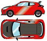 Toyota GRMN Yaris Circuit Package 2022 エモーショナルレッド2 (ミニカー)