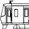 1/80(HO) Meitetsu Series 3300 Early Type Skirt Four Car Set (4-Car Unassembled Kit) (Model Train)