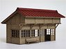 1/80(HO) Unmanned Station A [1:80, Colored Paper] (Unassembled Kit) (Model Train)