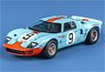 Ford GT40 Mk1 P / 1075 1968 Le Mans Winner #9 Gulf (Diecast Car)