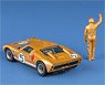 Ford GT40 Mk2 P / 1016 1966 Le Mans #5 Gold w/Figure (Diecast Car)