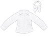 PNM Fashionable Ribbon Blouse IV (White) (Fashion Doll)