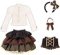 PNM Sweets Land Dress Set - Chocolat Mille-feuille - (Chocolat Brown) (Fashion Doll)