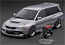 Mitsubishi Lancer Evolution Wagon (CT9W) Silver With Engine (Diecast Car)