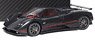 Pagani Zonda F - 2005 - Gloss Carbon Black with Red Stripe (Diecast Car)