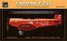 ファーマン F.231 `ラルウェット & ペルマングル 長距離飛行 1931年` (プラモデル)