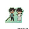 Detective Conan Sticker Heiji Hattori & Okita Souji (Anime Toy)
