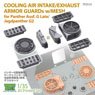 Cooling Air Intake/Exhaust Armor Guards w/Mesh for Panther G Late/Jagdpanther G2 (Plastic model)