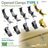 Opened Clamps Type 1 for WWII German Panzer (Plastic model)