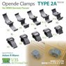Opened Clamps Type 2A for WWII German Panzer (Plastic model)