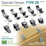 Opened Clamps Type 2B for WWII German Panzer (Plastic model)