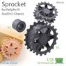PzKpfw.IV Sprocket Late Type for all brands (Plastic model)