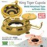 King Tiger Cupola Weld Attached Type w/Drain Slits for all brands except Hobby Boss (Plastic model)