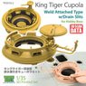 King Tiger Cupola Weld Attached Type w/Drain Slits for Hobby Boss (Plastic model)