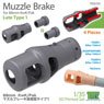Muzzle Brake for 88mm KwK/Pak Late Type 1 (4 Pieces) (Plastic model)