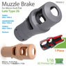 Muzzle Brake for 88mm KwK/Pak Late Type 2b (1 Pieces) (Plastic model)