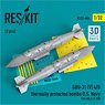 GBU-31 (V) 4/B THERMALLY PROTECTED BOMBS U.S. NAVY (2 Pices) (F/A-18E, F-35B) (3D Printed) (Plastic model)